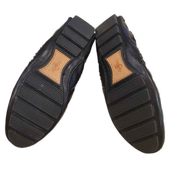 Cole Haan Women's Sadie Huarache Black Leather Flats, Size 11, New - Picture 6 of 6